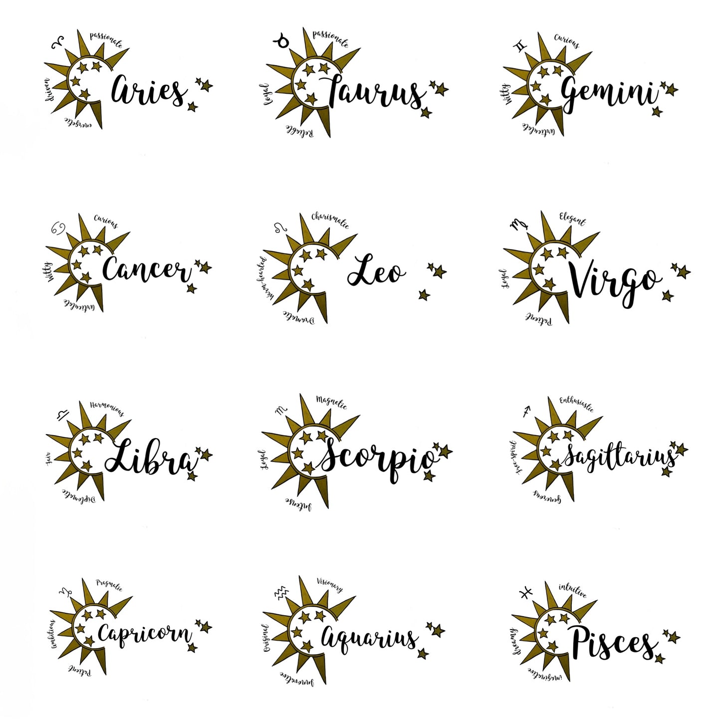 Star Sign Illustration - Digital Download